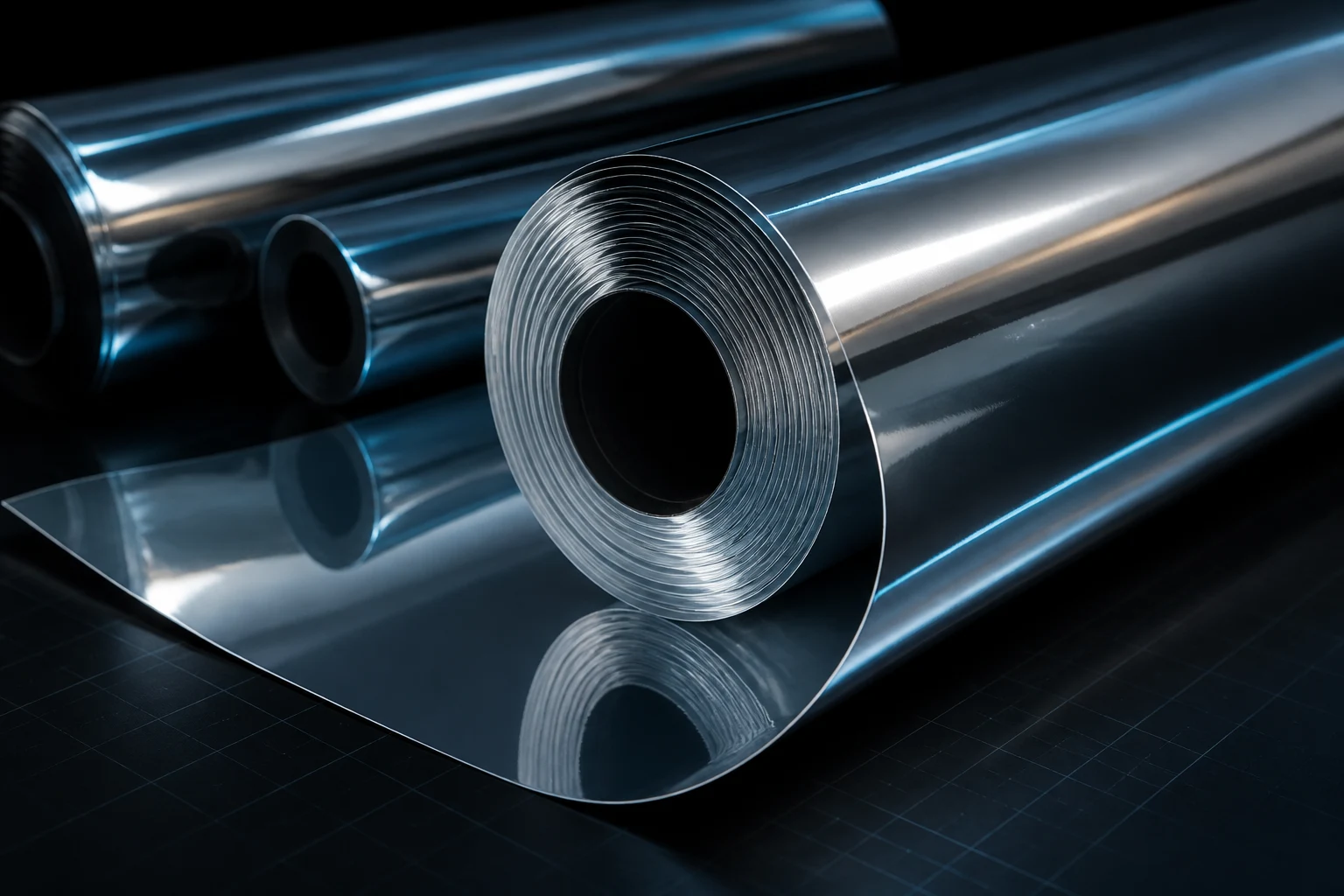 Рулоны серебристой зеркальной пленки R SILVER